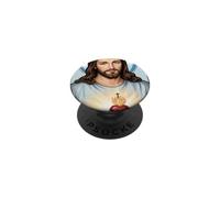 Pop Art Jesus Sacred Heart Vintage Style Comic Style Graphic PopSockets PopGrip Adhésif