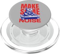 Pop Art - Make Some Noise Cat DJ PopSockets PopGrip pour MagSafe