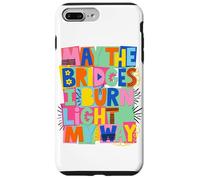 Pop Art May The Bridges I Burn Light My Way années 90 Coque pour iPhone 7 Plus/8 Plus
