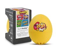 Pop Art PiepEi - Minuteur à œufs chantant pour la cuisson - Cuiseur à œufs pour 3 niveaux de dureté - Art moderne - Œuf de cuisine amusant - Musique Eggtimer Brainstream