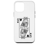 Pop Art Pop Art Sibérien Amoureux des Chats Reine de Cœur Coque pour iPhone 12 Mini