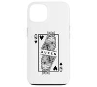 Pop Art Pop Art Sibérien Amoureux des Chats Reine de Cœur Coque pour iPhone 13