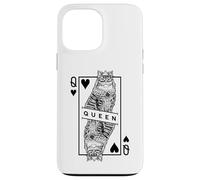 Pop Art Pop Art Sibérien Amoureux des Chats Reine de Cœur Coque pour iPhone 13 Pro Max