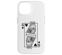 Pop Art Pop Art Sibérien Amoureux des Chats Reine de Cœur Coque pour iPhone 14