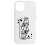 Pop Art Pop Art Sibérien Amoureux des Chats Reine de Cœur Coque pour iPhone 14 Plus