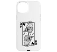 Pop Art Pop Art Sibérien Amoureux des Chats Reine de Cœur Coque pour iPhone 15 Plus
