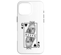 Pop Art Pop Art Sibérien Amoureux des Chats Reine de Cœur Coque pour iPhone 16 Pro Max