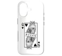 Pop Art Pop Art Sibérien Amoureux des Chats Reine de Cœur Coque pour iPhone 17