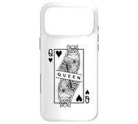 Pop Art Pop Art Sibérien Amoureux des Chats Reine de Cœur Coque pour iPhone 17 Pro Max
