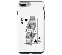 Pop Art Pop Art Sibérien Amoureux des Chats Reine de Cœur Coque pour iPhone 7 Plus/8 Plus