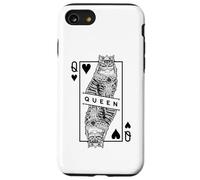 Pop Art Pop Art Sibérien Amoureux des Chats Reine de Cœur Coque pour iPhone SE (2020) / 7/8