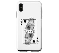 Pop Art Pop Art Sibérien Amoureux des Chats Reine de Cœur Coque pour iPhone XS Max