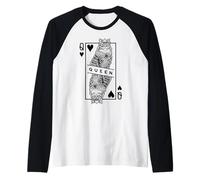 Pop Art Pop Art Sibérien Amoureux des Chats Reine de Cœur Manche Raglan