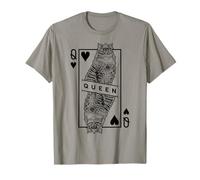 Pop Art Pop Art Sibérien Amoureux des Chats Reine de Cœur T-Shirt