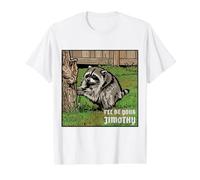 Pop Art Raccoon I'll Be Your Jimothy Design BD Demi-Tons T-Shirt Graphique avec Valeur