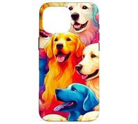 Pop Art Retriever Golden Retriever pour Amoureux des Chiens Coque pour iPhone 16 Pro Max