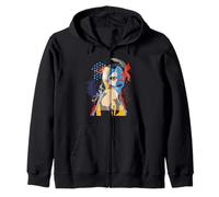 Pop Art Rétro 60s Vintage Love Graphique Artiste Portrait Femme Sweat à Capuche