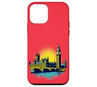 Pop Art rétro de la Tour Elizabeth de Londres Coque pour iPhone 12 Mini