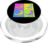Pop Art Retro Vintage Tyrannosaure Dinosaure T-Rex PopSockets PopGrip pour MagSafe