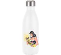 Pop Art Skater Woman Broken Art Bouteille d'eau thermique isolée sous vide Blanc