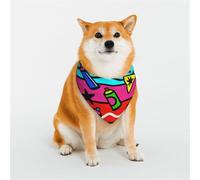 Pop Art Spray Can Print Bandana élégant pour animaux de compagnie pour chiens et chats, vêtements de printemps et d'été pour chien à porter au quotidien