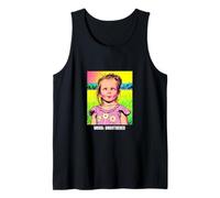 Pop Art T-Shirt pour Fille Motif Portrait de Bande dessinée Débardeur