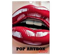Pop Artbox Calendrier mural 2026 DIN A4 portrait Calendrier mensuel CALVENDO