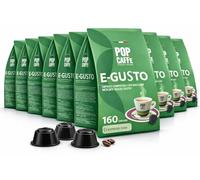 Pop Caffè 160 capsules e-gusto, mélanges 2 cremoso, compatible avec Nescafé Dolce Gusto.