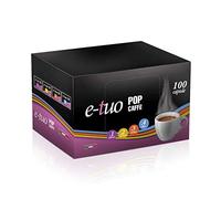 Pop Caffe' E-Tuo .1 Intensa compatible Fleur Florer, Lui l'Espresso, Mithaca MPS, Arôme Vrai 100 Capsules