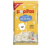 Pop-Corn au Sel de Mer : Pureté et Légèreté Lot de 6 Sachets de 80g (Total 480g) - Un Snack Naturel, Fin et Ultra-Croustillant