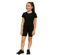Pop Couture Short de sport de qualité supérieure pour filles, Noir , 9-10 ans