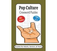 Pop Culture Crossword Puzzles: Crossword Puzzles with Easy to Read Print about Pop Culture, Celebrities, Fashion and More | 6x9 inches, 120 Pages | ... Gifts for Vacations, Holidays and Relaxation