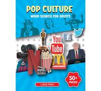 Pop Culture Word Search Book for Adults: Large Print Word Puzzle Book