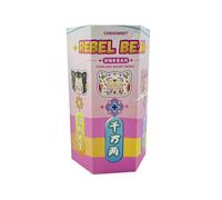 Pop Cuppo Rebel Bears Good Luck Série 8 cm Mini Figurine à Collectionner Ours Rebelle avec amulettes Motif Kawaii en Vinyle Cadeau Amulette Originale