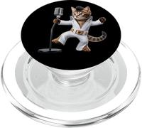 Pop Dancing Cat : l'icône de la Musique Rock et de la Culture Pop PopSockets PopGrip pour MagSafe