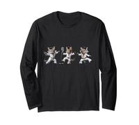 Pop Dancing Cats : l'icône de la Musique Rock et de la Culture Pop Manche Longue