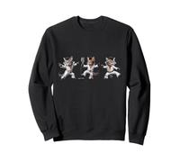 Pop Dancing Cats : l'icône de la Musique Rock et de la Culture Pop Sweatshirt