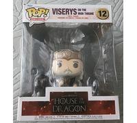 Funko Pop! Deluxe: House of The Dragon - King Viserys Targaryen on Throne- Figurine en Vinyle à Collectionner - Idée de Cadeau - Produits Officiels - Jouets pour Les Enfants et Adultes