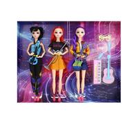 Pop Demon Hunters Dolls Figurine Jouet French Accessoires Décorations Rumi/Mira/Zoey Set 6 Pieces PVC Mini Figurines, Set Toys Collection Cute Unique And Fun for K-Pop Hunters Fans Birthday Gifts