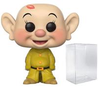 POP Disney : Blanche-Neige et les sept nains - Figurine en vinyle Chase Funko Dopey édition limitée (livrée avec étui de protection compatible)