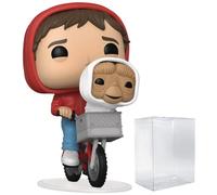 POP E.T. The Extra-Terrestrial - Elliot with E.T. in Basket Funko Pop ! Figurine en vinyle (livrée avec étui de protection compatible Pop Box), multicolore, 9,5 cm