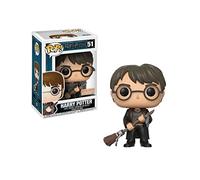 Pop! Figurine Harry Potter avec Éclair de feu et plume