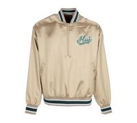 Pop Fly Satin Baseball Jacket Veste Bomber Homme Tan TAN L