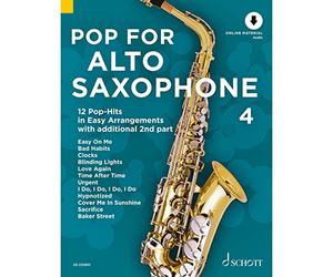 Pop For Alto Saxophone 4: 24 Pop-Hits in Easy Arrangements. Vol. 4. 1-2 alto saxophones.