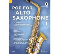 Pop For Alto Saxophone Volume 1 +CD --- Saxophone en Mib (avec second saxophone en Mib ad lib)