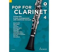 Pop pour clarinette – Vol. 4 : 12 tubes pop en arrangements faciles (1–2 clarinettes) – Schott