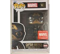 POP Funko Marvel Collector Corp Figurine Captain America exclusive 85e anniversaire avec étui en acrylique