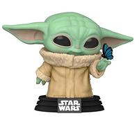 pop Funko Star Wars The Mandalorian The Child Grogu with Butterfly 468 Exclusive Bobblehead