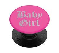Support PopGrip Adhésif Stand et Selfie Baby Girl Noir Popsockets