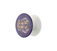 PopSockets PopGrip pour smartphones – Hogwarts Floral pailleté – Adhésif, support selfie – Blanc